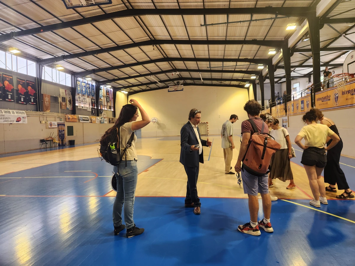 Visite du Gymnase Roger Couderc