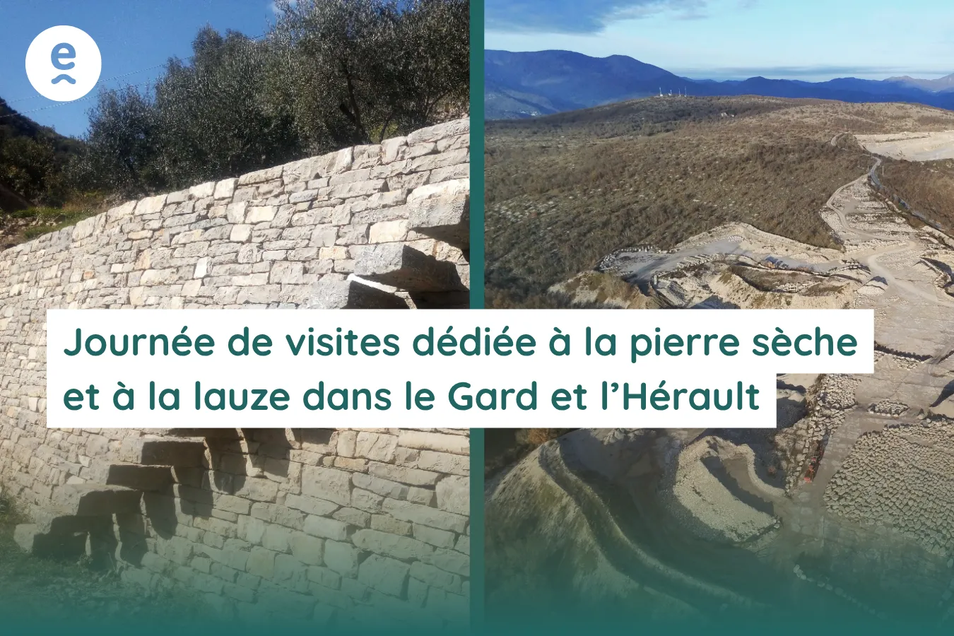 Journée visites pierre sèche et lauze Gard Hérault
