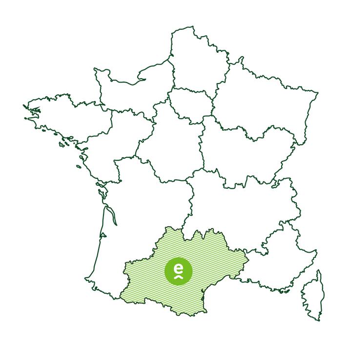 Carte Envirobat Occitanie