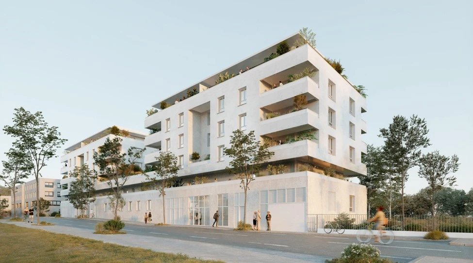 Axonométrie façade nord-ouest