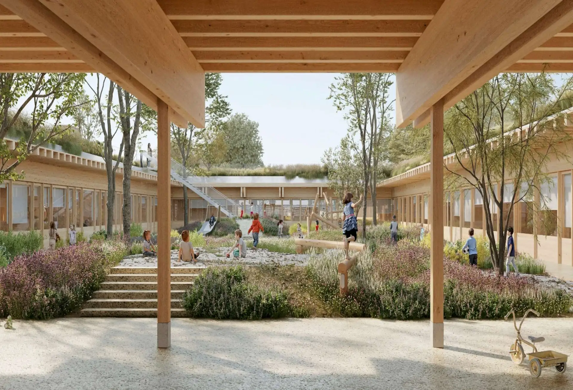Perspective projet sur la cour