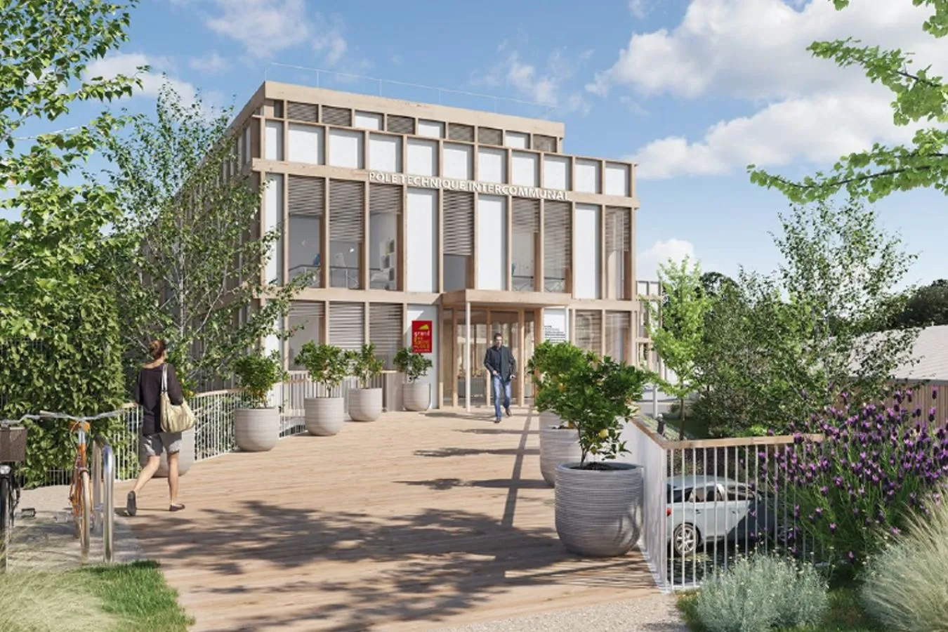 Pôle technique intercommunal | Saint-Mathieu-de-Tréviers (34) - Logo