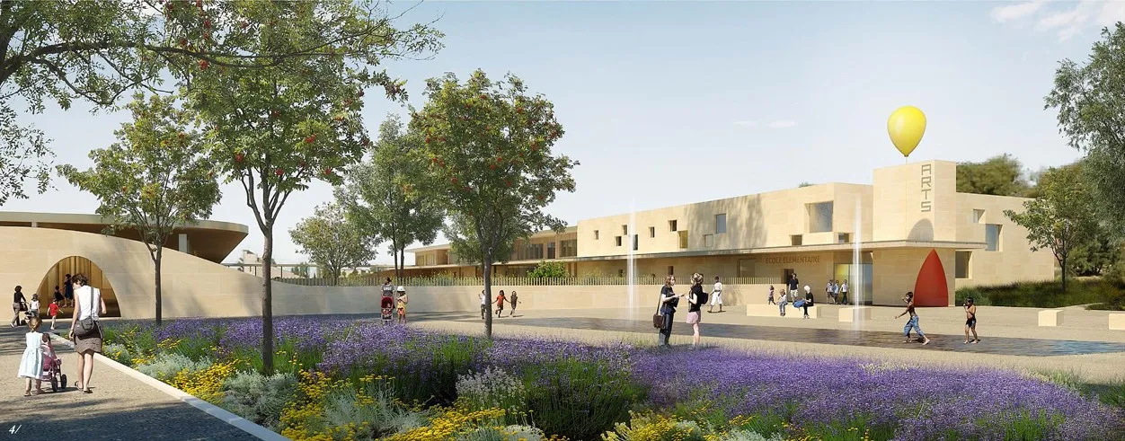 Groupe scolaire et pôle d'animation | Rousson (30) - Logo