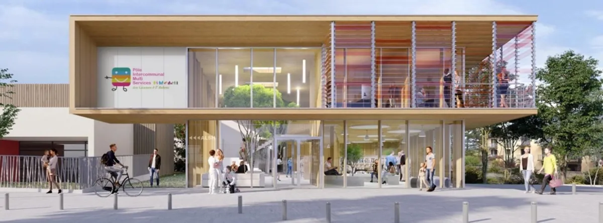 Pôle Intercommunal Multi-Services | Laissac (12) - Logo