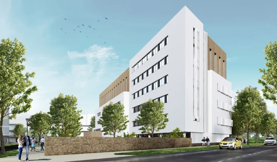 Façade vue de la Rue de Lodève