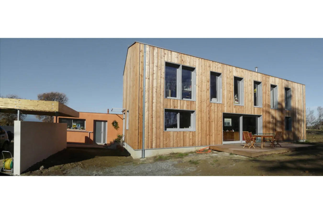 Maison individuelle ossature bois et isolation bottes de paille | Balma (31) - Logo