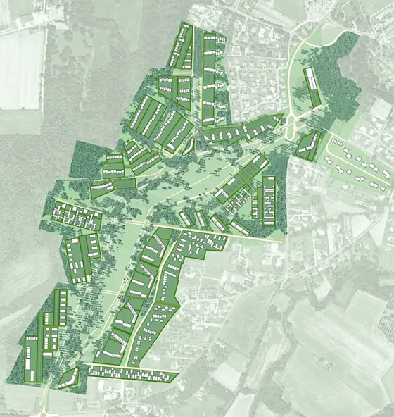ZAC Monges Croix du Sud - Plan masse