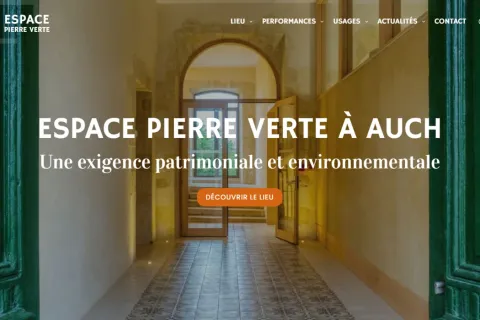 Un site internet dédié à la réhabilitation patrimoniale et environnementale exemplaire de Pierre Verte