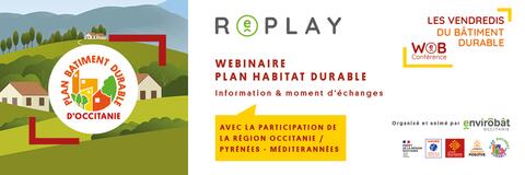 REPLAY : webinaire "Plan Habitat Durable" | Les Vendredis du Bâtiment Durable