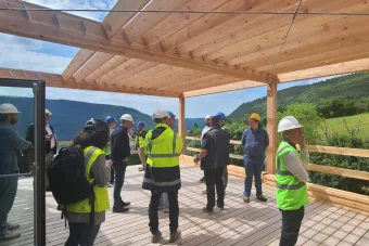 Retour sur | Journée de visites en Lozère : chantier BDO de la CCI à Mende et Maliges Construction Bois à Marvejols