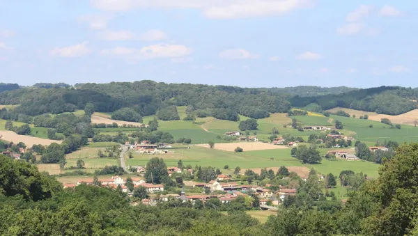 Vue du village de Bonnefont