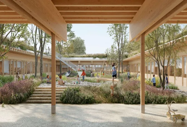 Perspective projet sur la cour