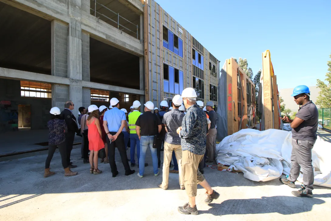 Visite du bâtiment INSPIRE, Rénovation BEPOS à Castelnau (34)