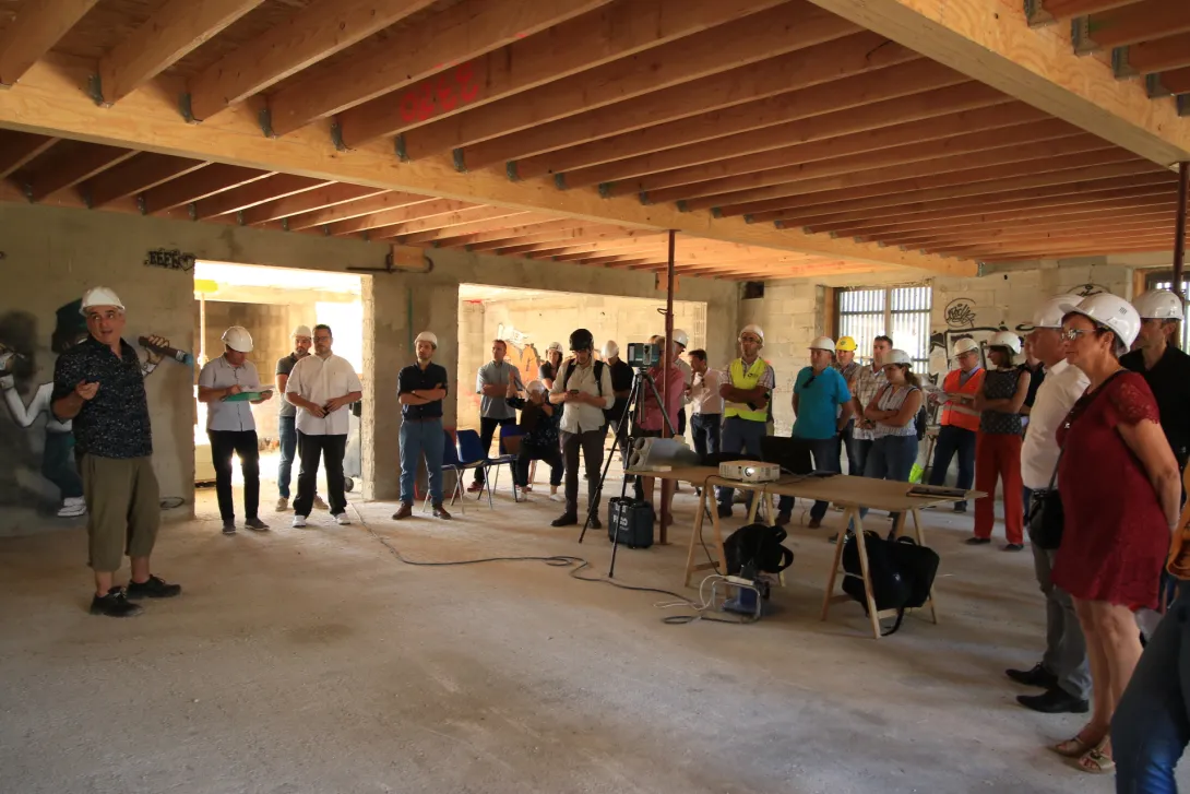 Visite du bâtiment INSPIRE, Rénovation BEPOS à Castelnau (34)