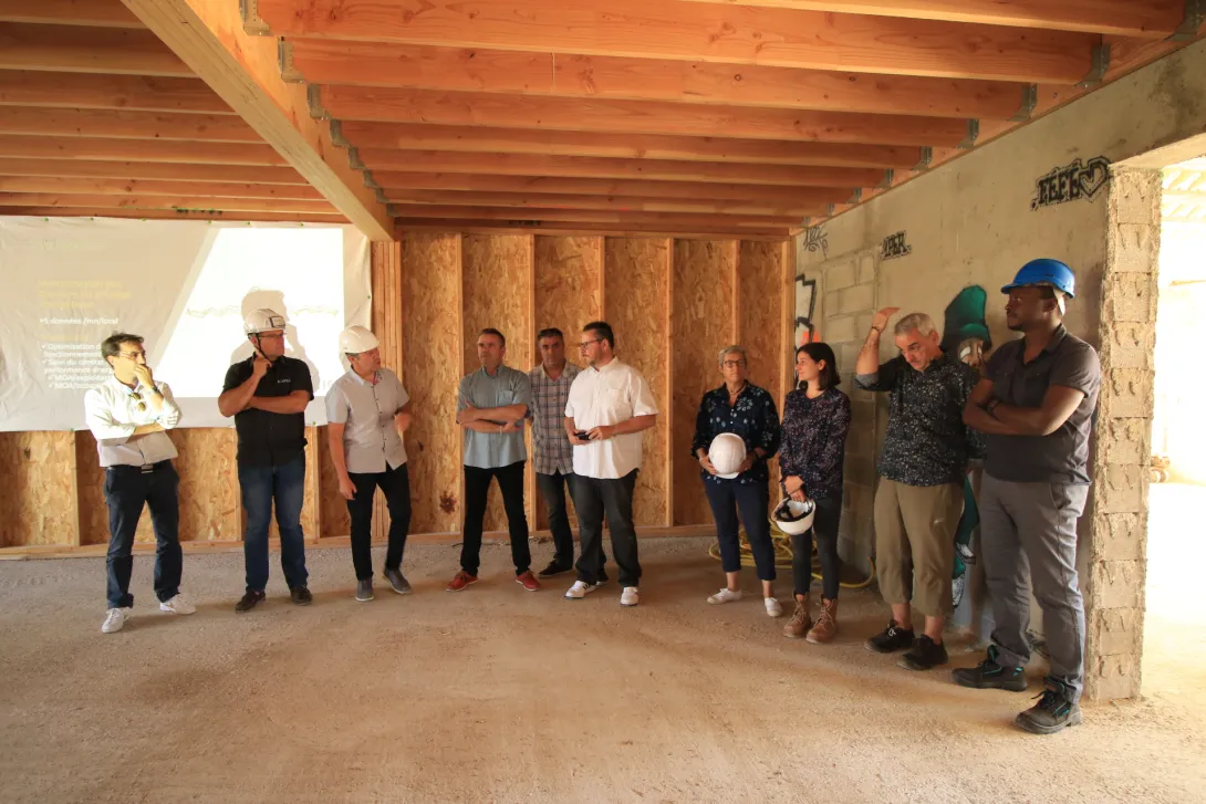 Visite du bâtiment INSPIRE, Rénovation BEPOS à Castelnau (34)