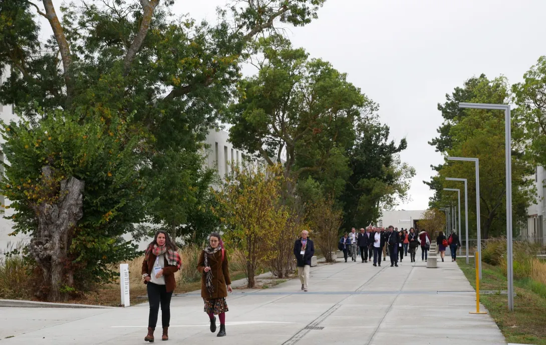 Allée principale du lycée Germaine Tillion