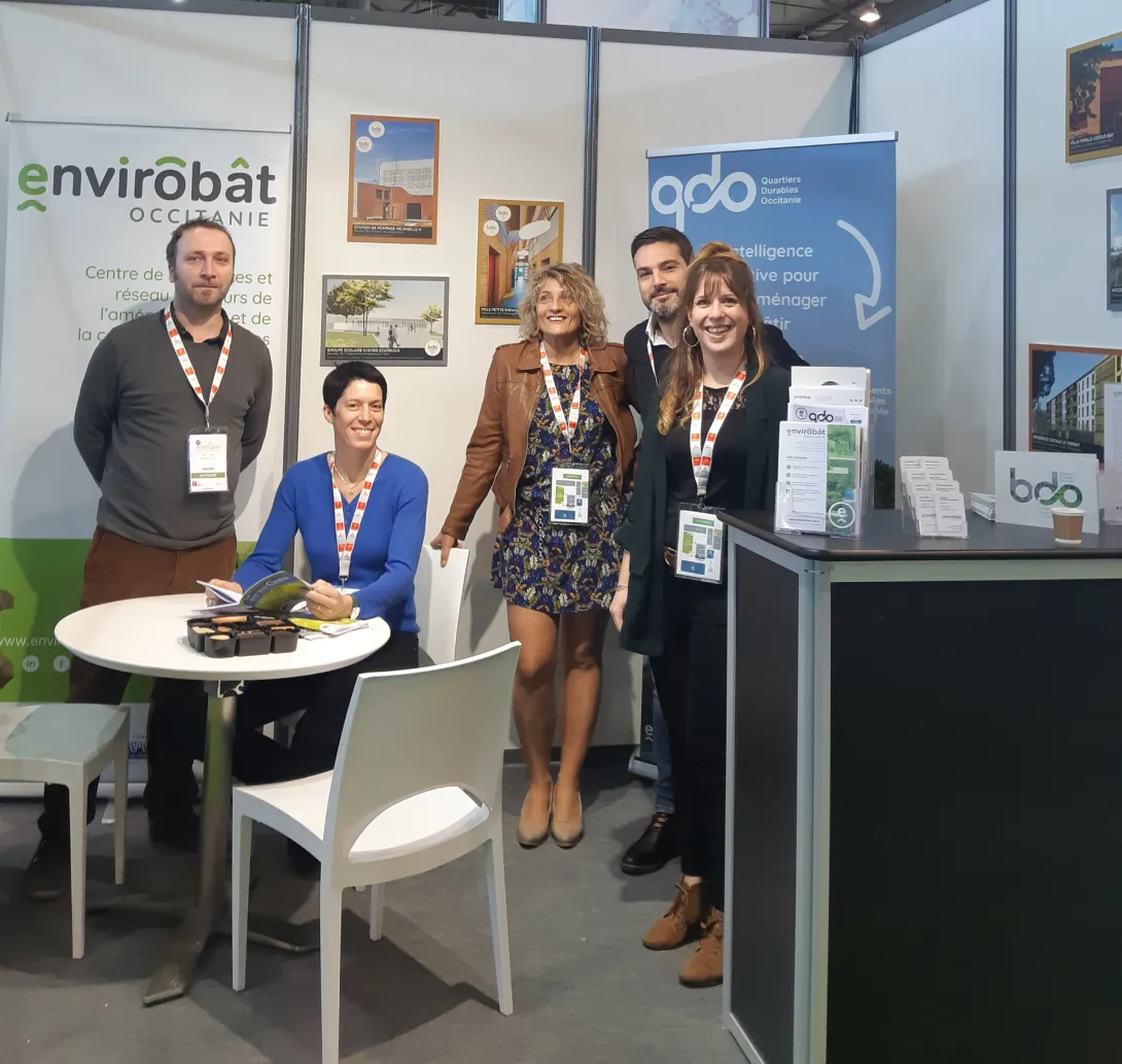 Une partie de l'équipe d'Envirobat Occitanie présente pendant les 2 jours du Forum Energaïa 2018