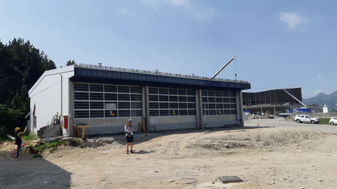 L'ancien atelier qui va être démonté