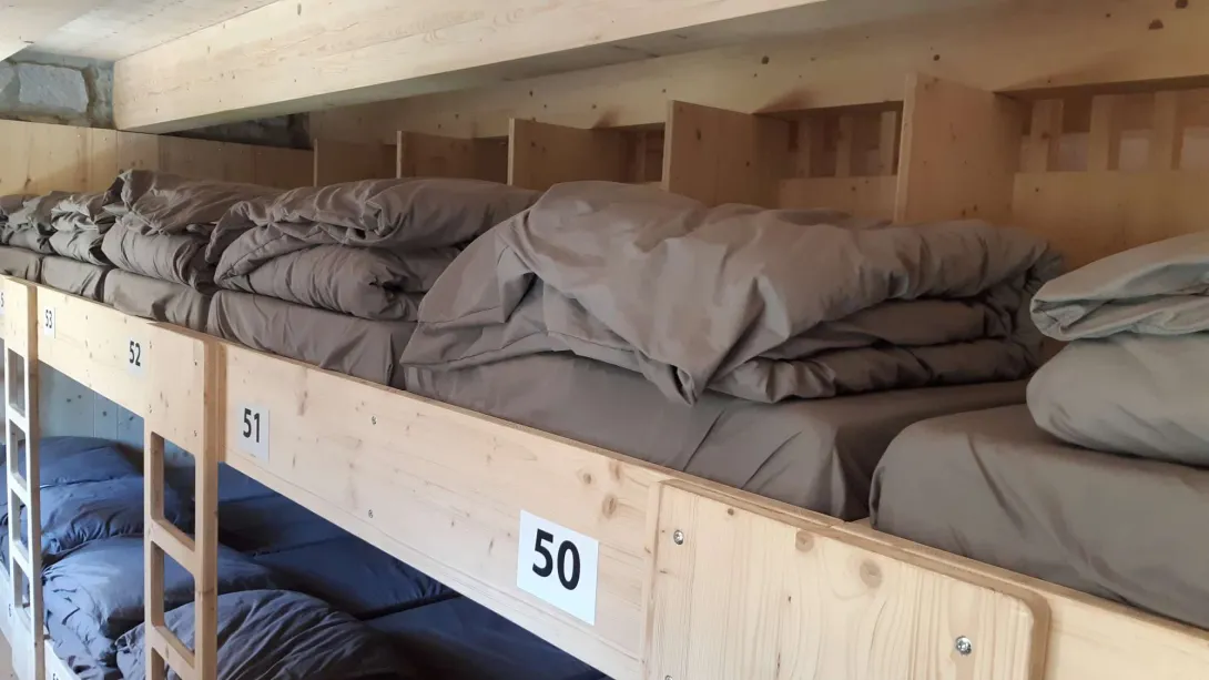 Partie hiver, accessible lorsque le refuge est fermé