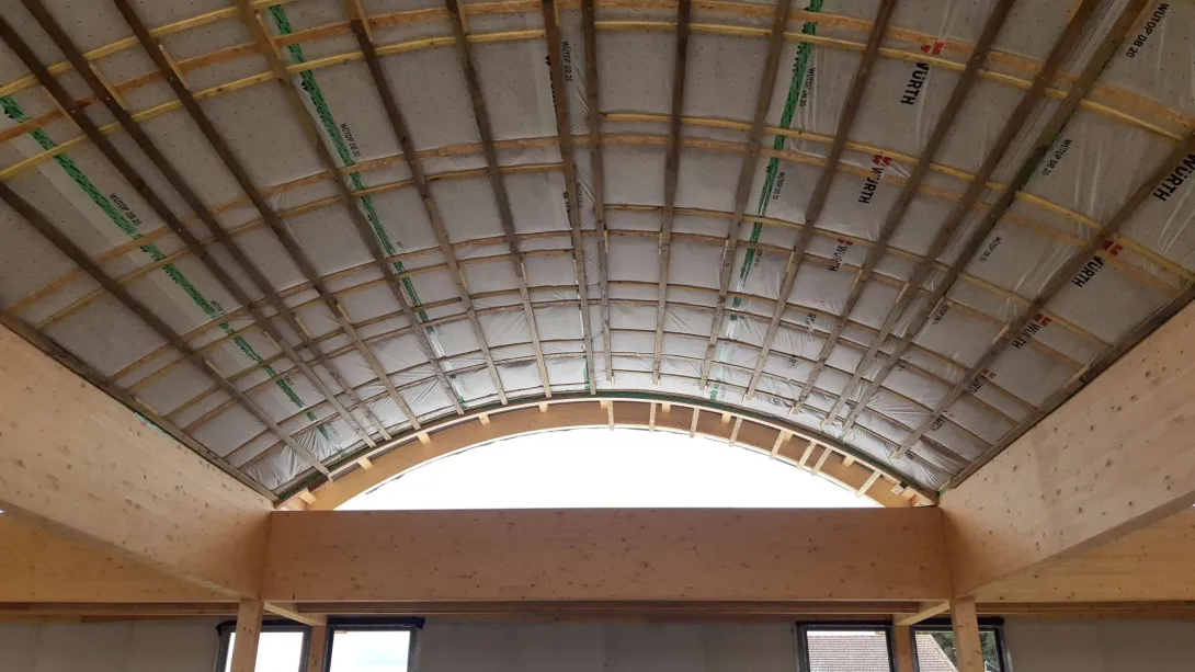 Les voûtes permettront un éclairement et une ventilation naturelle des espaces