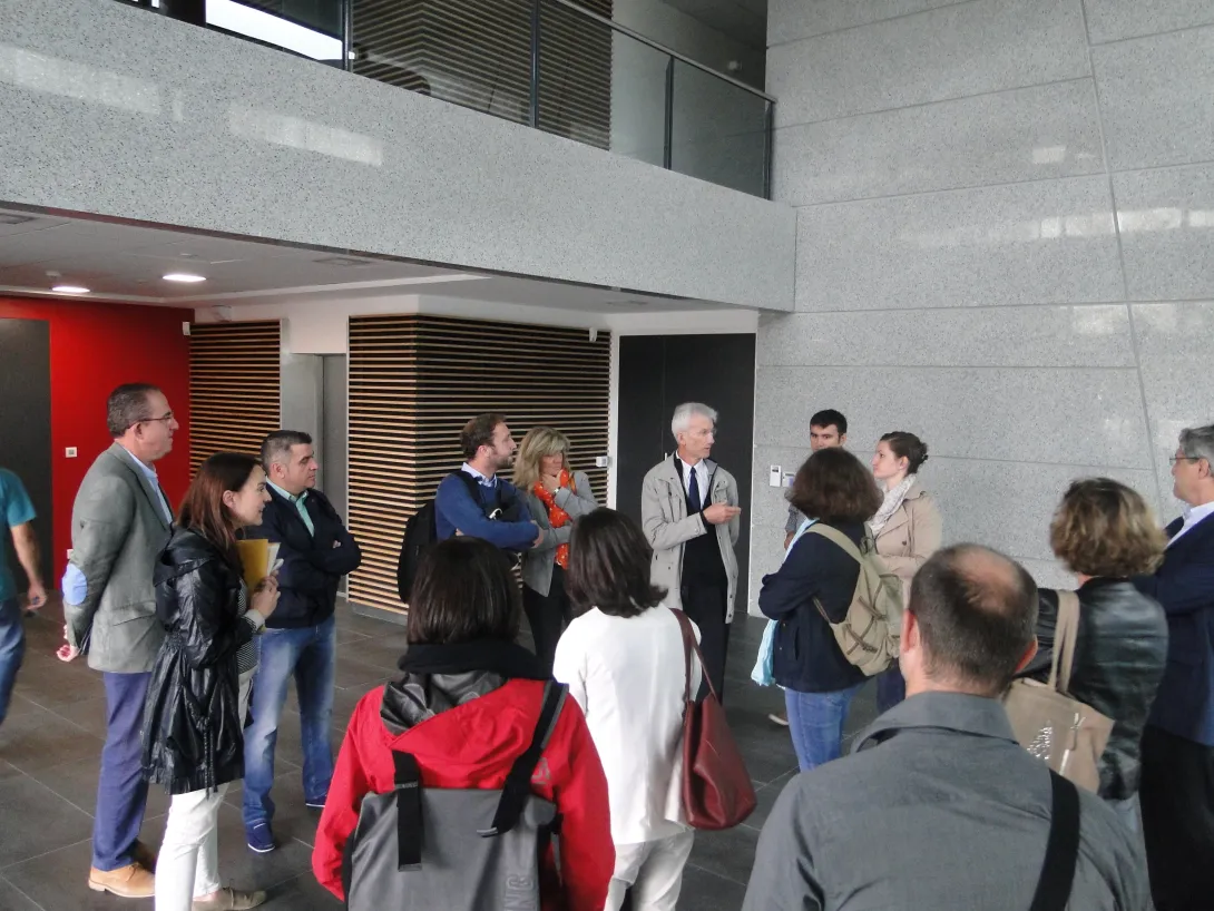 Visite guidée du bâtiment des Amarantes par l'équipe de GA