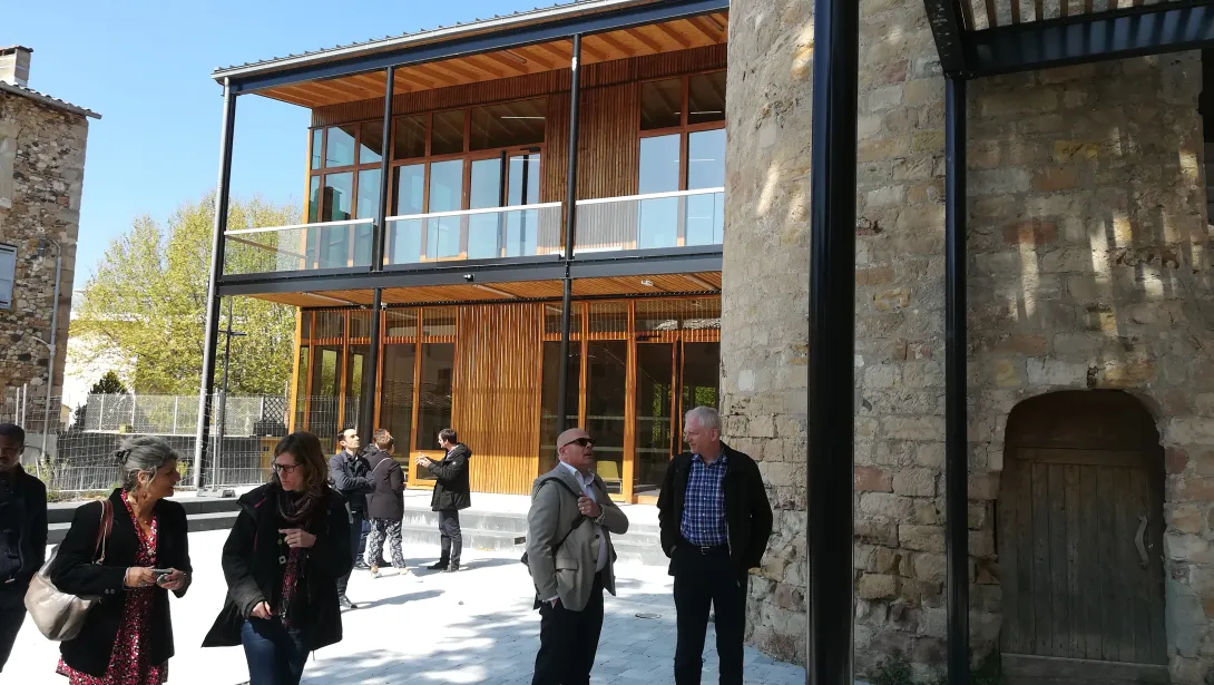Visite de la médiathèque Confluence de Lodève (34)