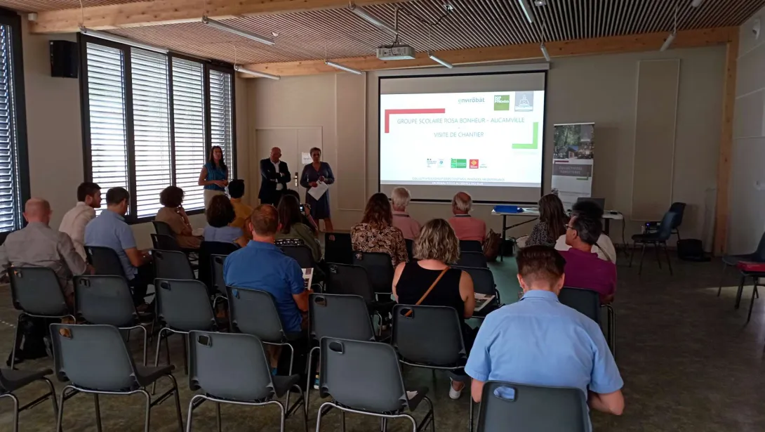 Les élus d'Aucamville, fortement engagés dans ce projet, présentent leur démarche