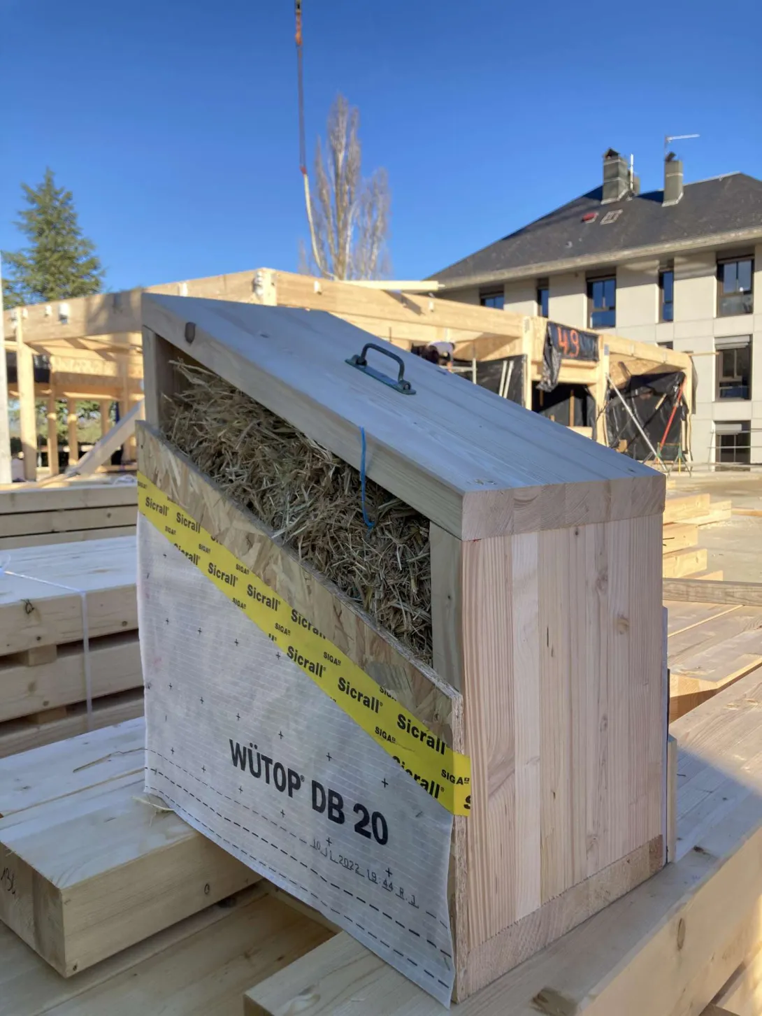 Chantier du PIMS à Laissac - Prototype MOB-paille