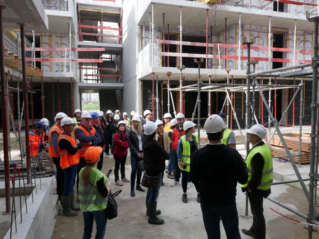 Au cœur d'un des bâtiments