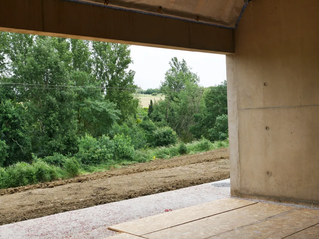 La terrasse couverte côté nord