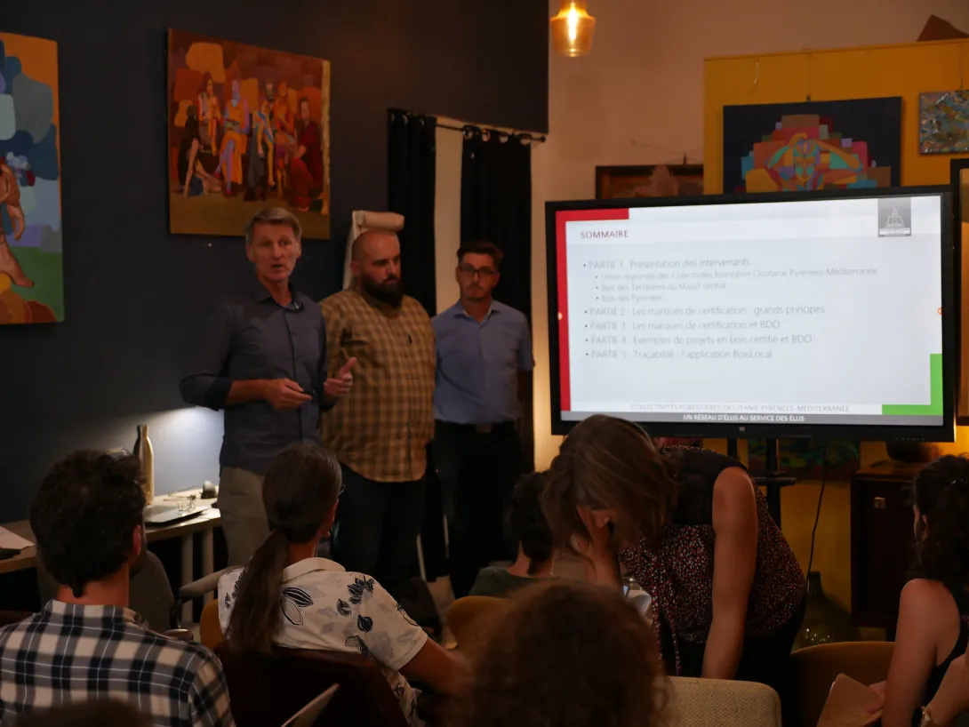 Présentation sur la certification des bois en région (COFOR, BTMC, BDP)