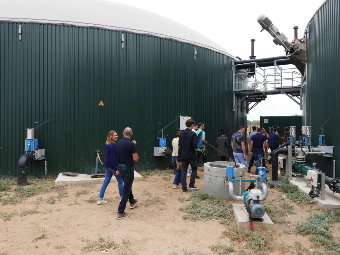 Visite des installations de méthanisation agricole