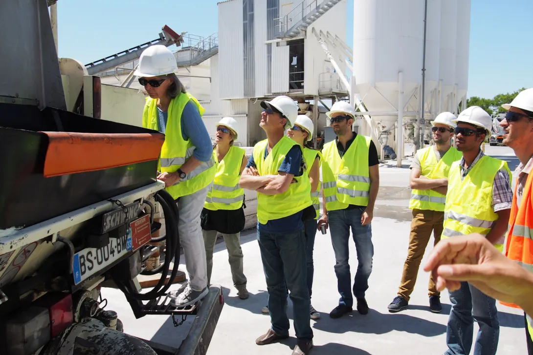 Usine Cemex à Toulouse : démonstration pompe