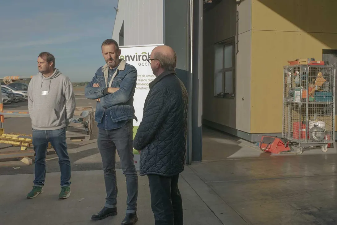 Alain Denat remercie ModuleM pour cette visite au nom d'Envirobat Occitanie