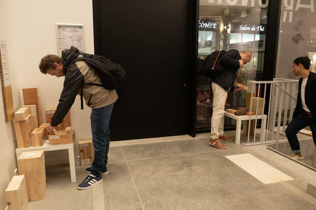 Des matériaux naturels présents en Occitanie étaient exposés