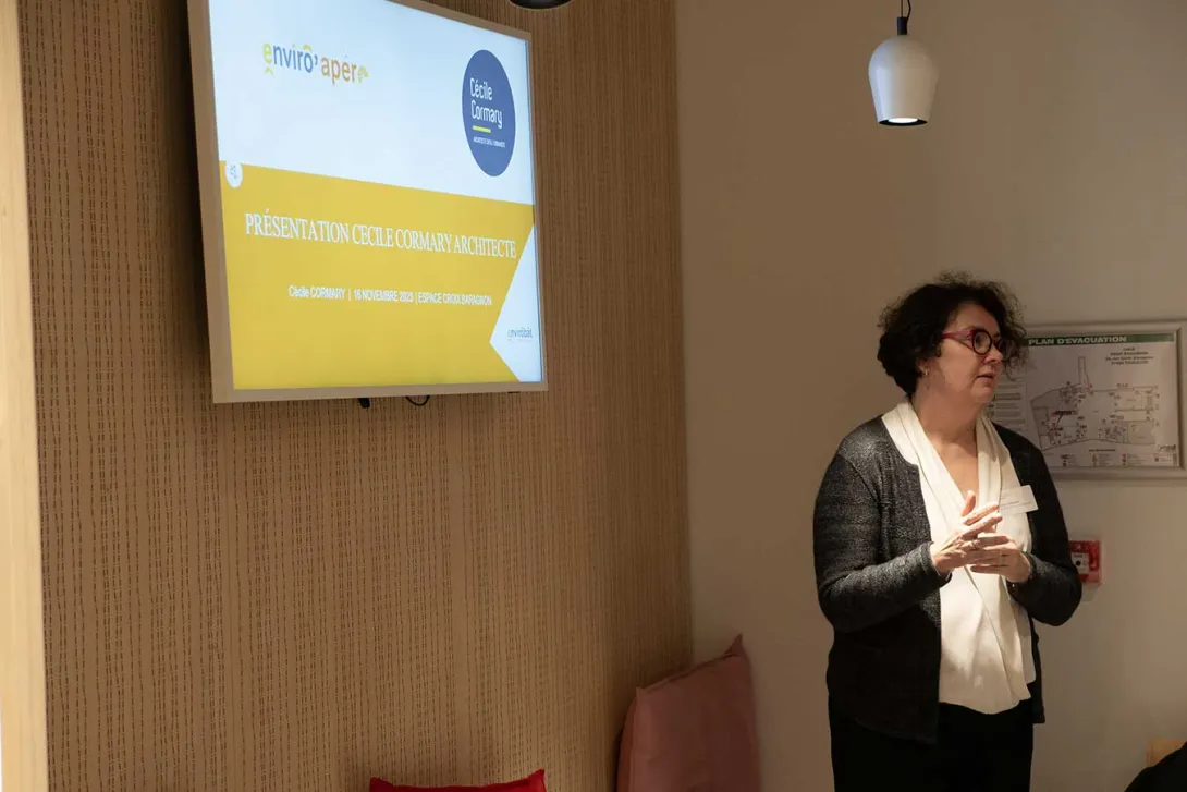 Cécile cormary présente son activité d'architecte