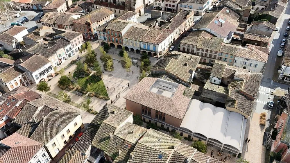 Vue aérienne projet