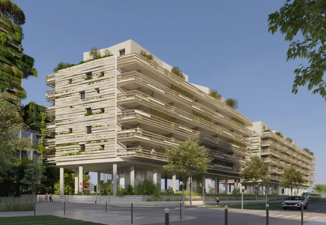 Vue Nord, avenue Germaine Tillion