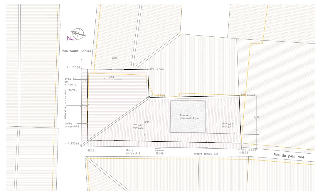 Plan de masse du projet