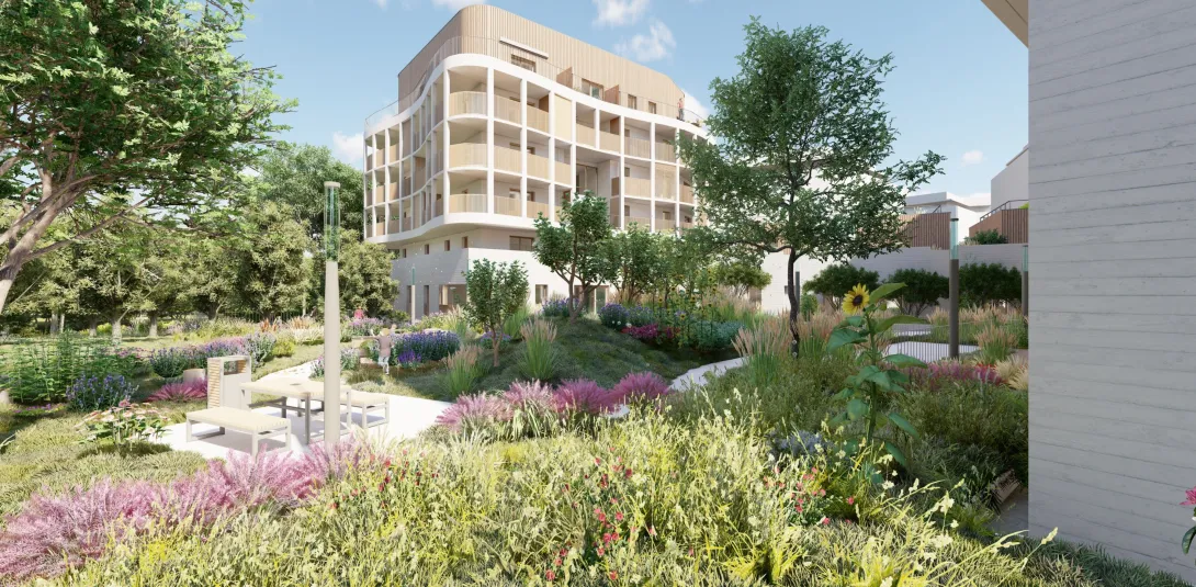 Vue du parc paysager