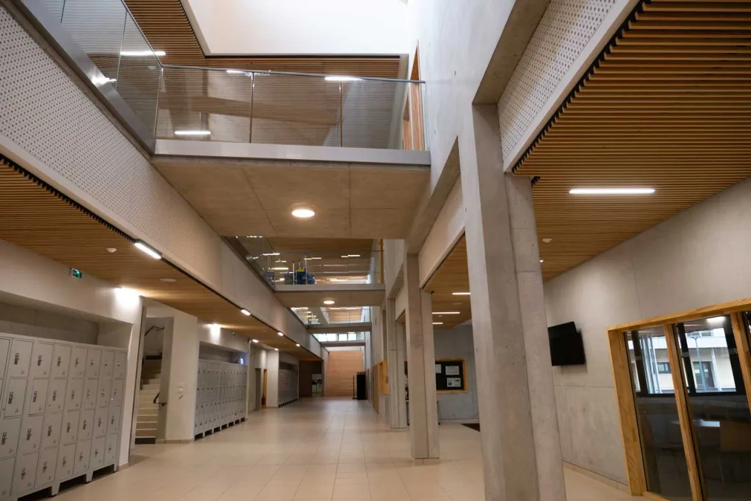 La rue intérieure du collège 